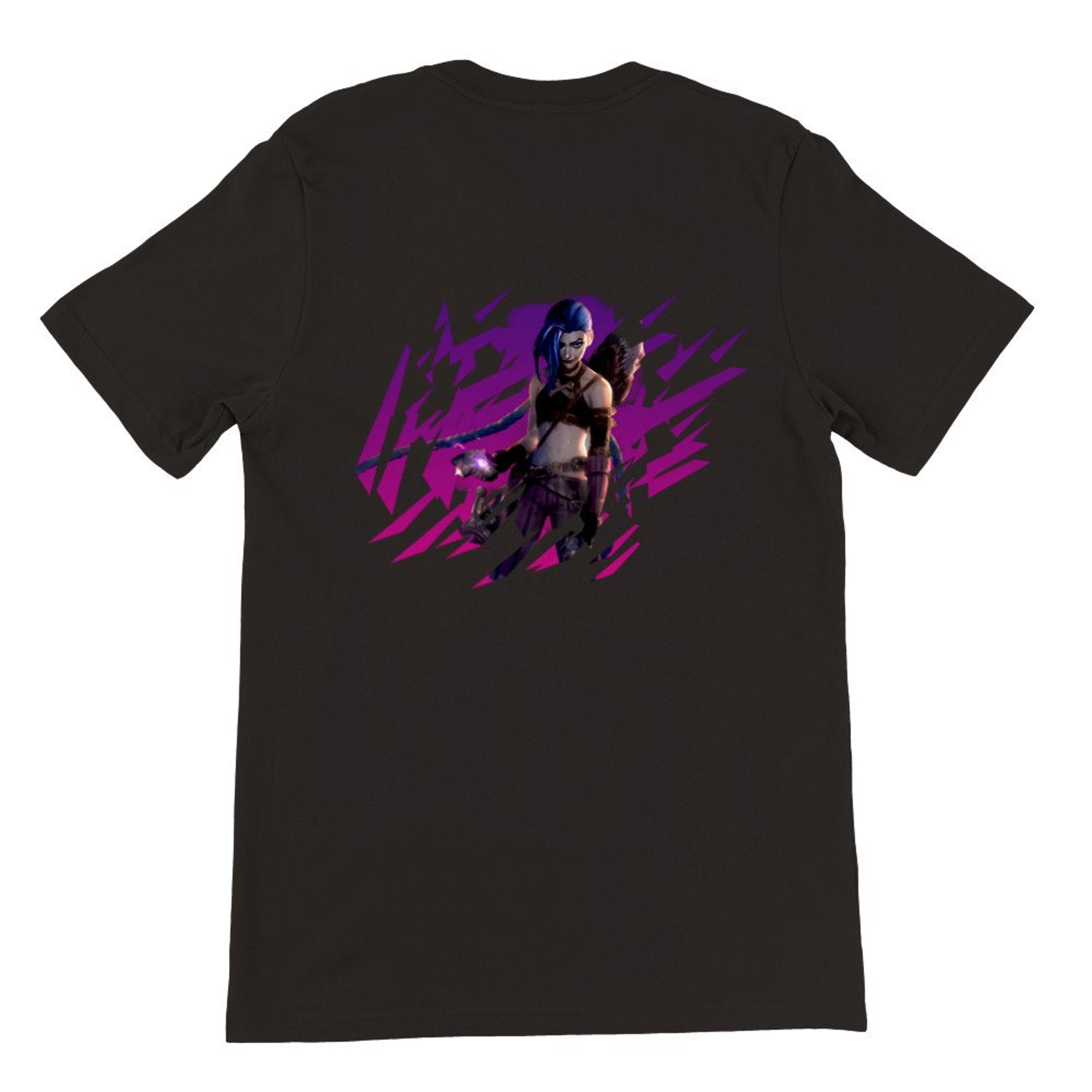 Discover Premium Unisex Crewneck T-shirt - League of Legends Jinx