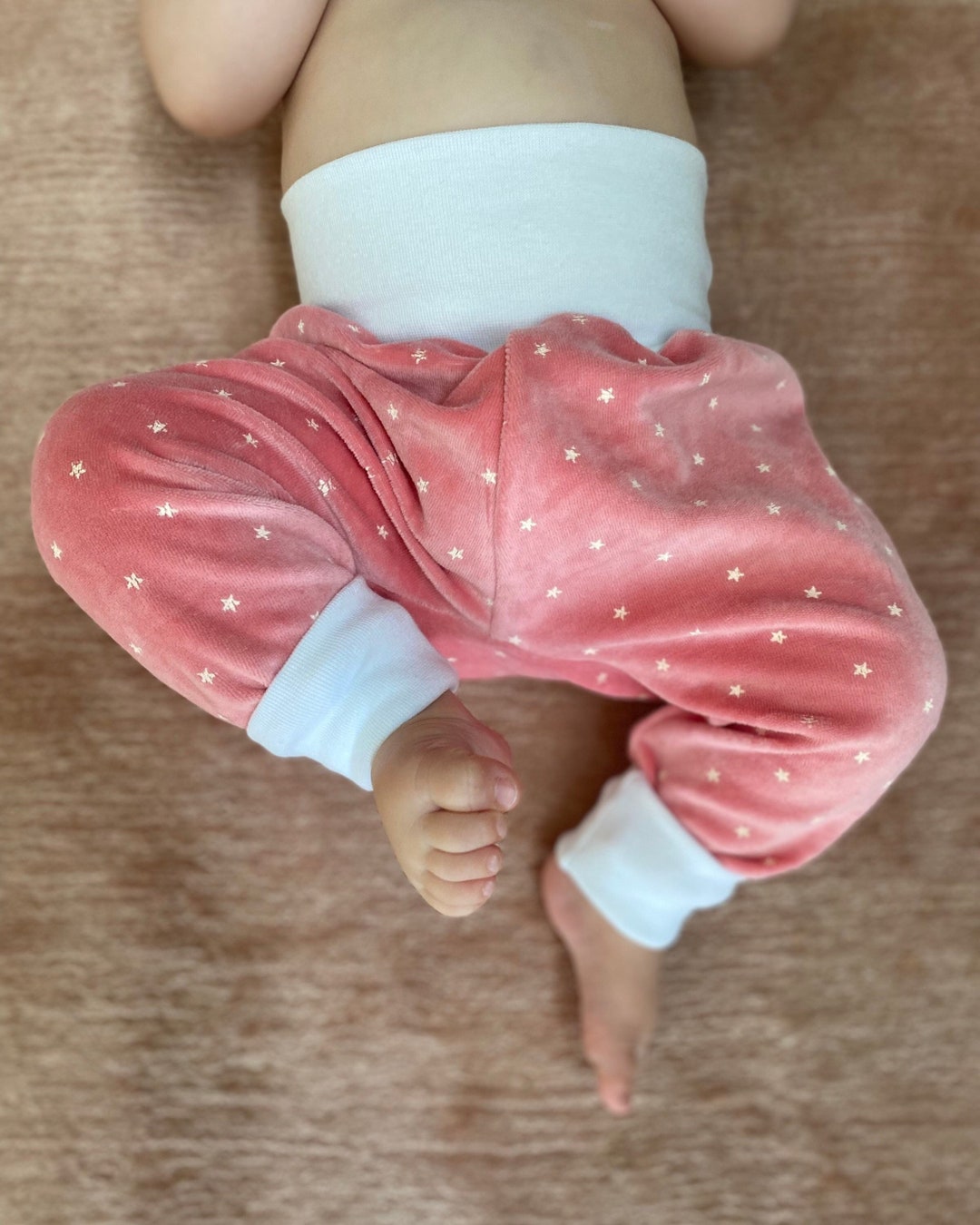 Fluffy Stars Grow With Me Baby Pants Expandable Winter Etsy