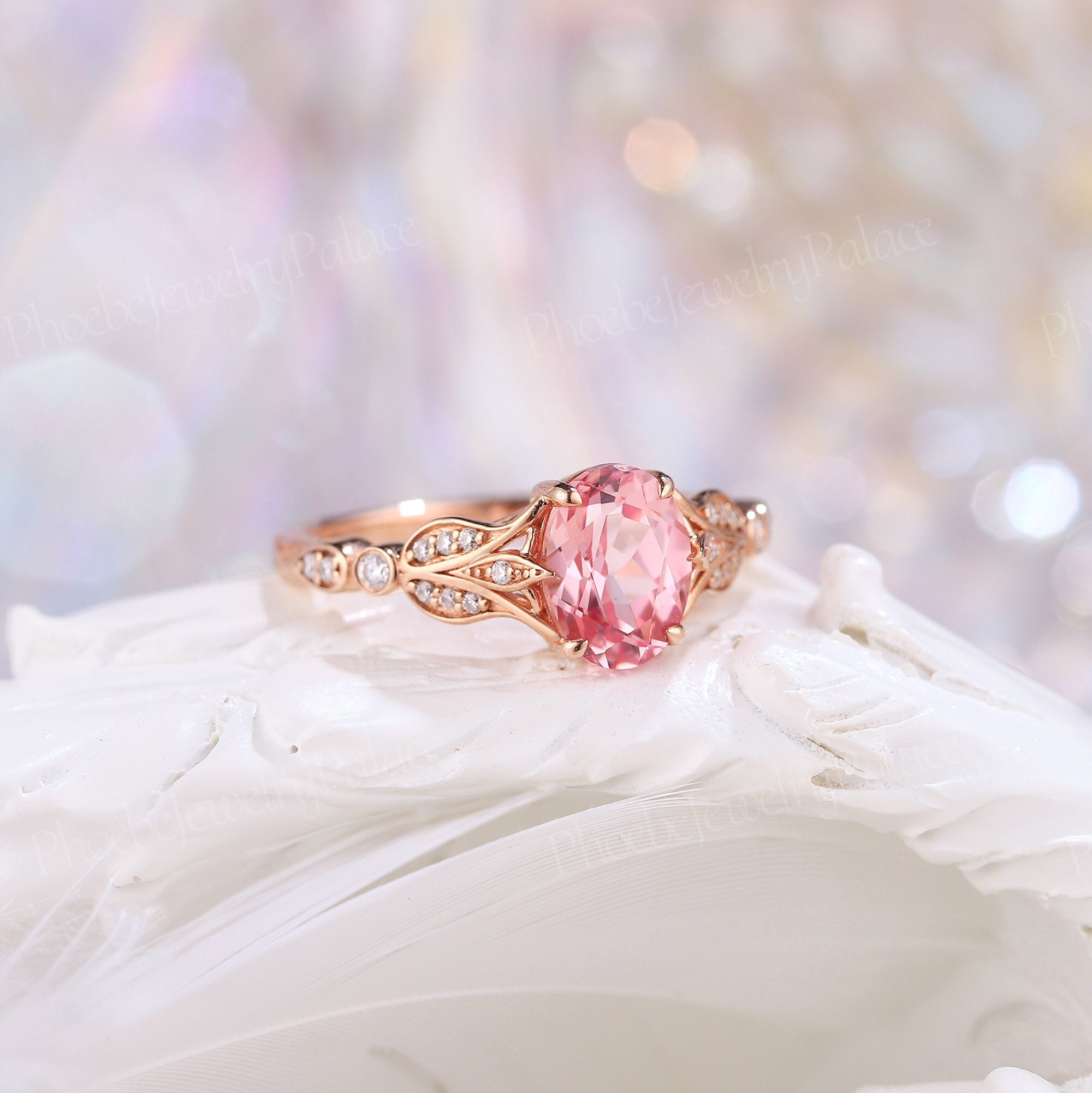 Pink sapphire wedding ring 60 photos - Astyledwedding.com