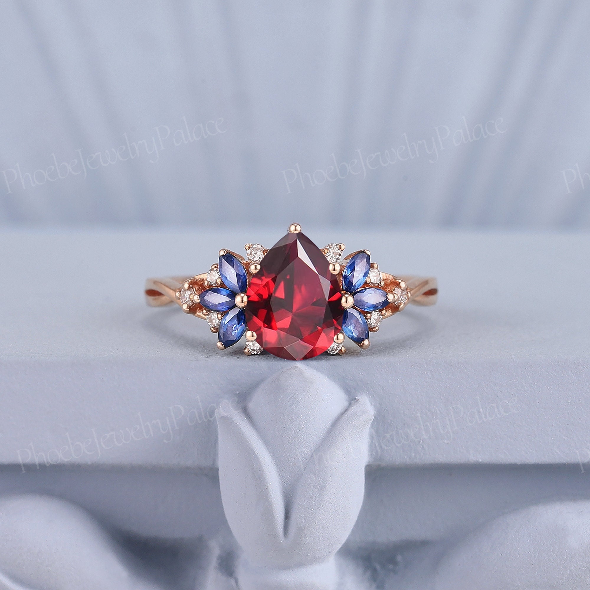 Garnet and sapphire jewelry deals
