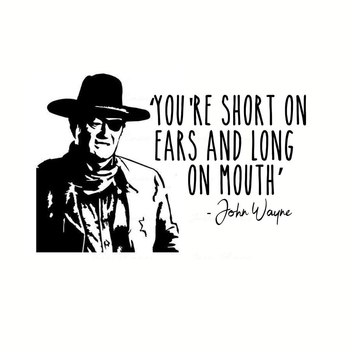 John Wayne Quote SVG PNG Cut File Cowboy SVG Tough Guy the - Etsy Hong Kong