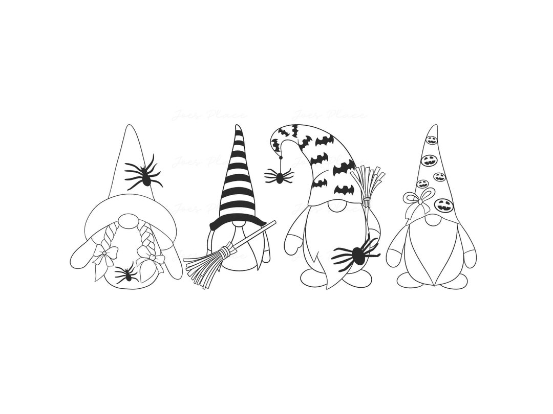 Halloween Gnomes SVG PNG Instant Download Halloween Gnome Etsy Singapore