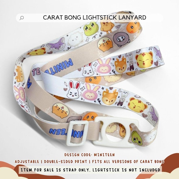 SEVENTEEN CARAT棒 アクセサリー SEVENTEEN - Carat Bong Lightstick Lanyard | AEGYOPRINTS - Etsy