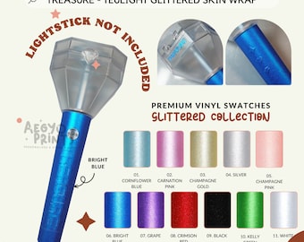 TEULIGHT - Glittered Skin Wrap for TREASURE Lightstick | Aegyoprints