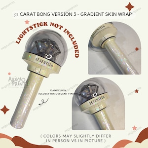 Carat Bong V3 Gradient Skin Wrap For Seventeen Lightstick CBV3 image 4