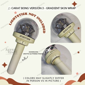 Carat Bong V3 Gradient Skin Wrap For Seventeen Lightstick CBV3 image 6