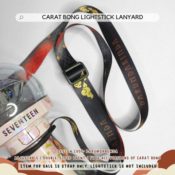 SEVENTEEN CARAT棒 アクセサリー SEVENTEEN - Carat Bong Lightstick Lanyard | AEGYOPRINTS - Etsy