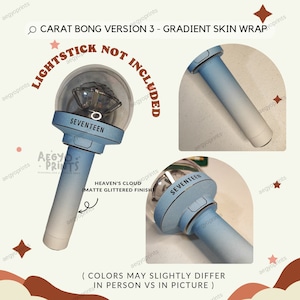 Carat Bong V3 Gradient Skin Wrap For Seventeen Lightstick CBV3 image 7