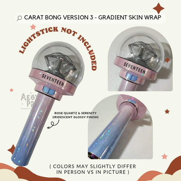 Carat Bong V3 - Gradient Skin Wrap For Seventeen Lightstick CBV3