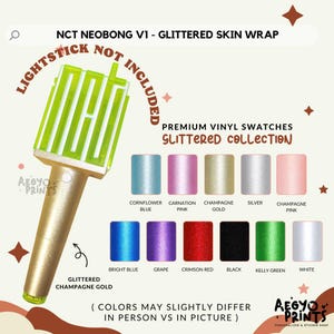 NCT NEOBONG V1 - Glittered Skin Wrap Decal Sticker by Aegyoprints