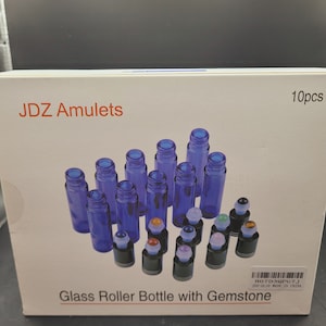 10 piece crystal roller bottle set
