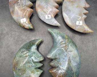 Ocean jasper crystal moon