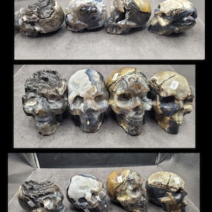 Volcano agate skull