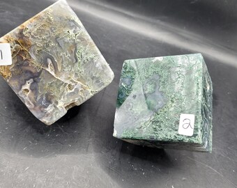 Cubo de ágata musgosa
