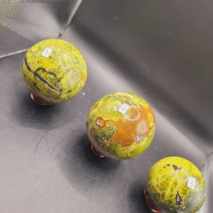 Green opal crystal sphere