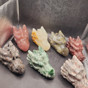 Medium crystal dragon head