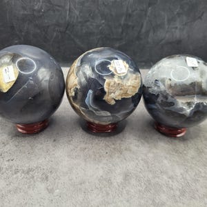 Volcano agate sphere