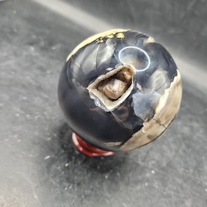 Volcano agate sphere