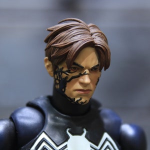 1/12 Custom Symbiote Spidey Unmasked Head Sculpt