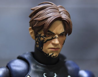 1/12 Custom Symbiote Spidey Unmasked Head Sculpt