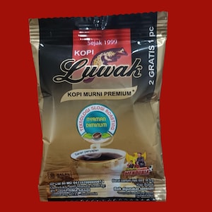Koffie Luwak Premium Low Acid Instant Indonesia Coffee Variant Kopi Murni @6.5gr/pcs
