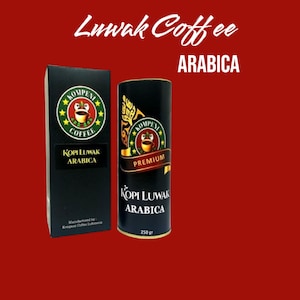 Koffie Luwak Liar Indonesia Arabica | Wild Civet Coffee Beans Arabica | East Java Arabica 250gr