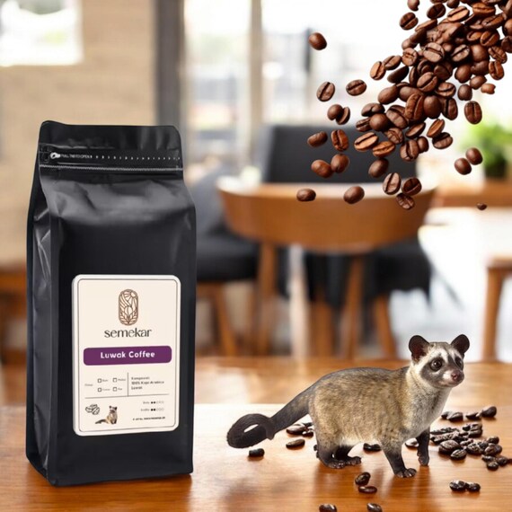 コーヒー LUWAK LIAR LUWAK LIAR 1 Kg Luwak Coffee Arabica Gayo 100% Wild Civet Whole Beans