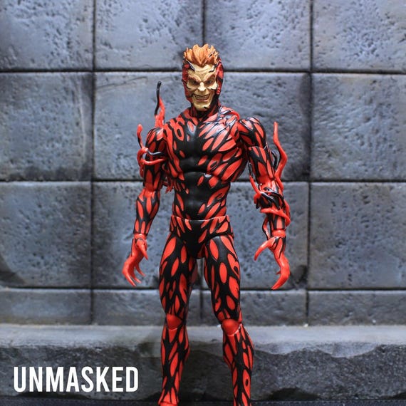 UNMASKED CARNAGE フィギュア 1/12 Custom Vicious Symbiote Head Sculpt - Etsy