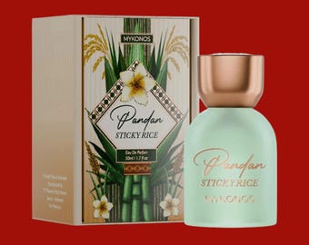 Mykonos Pandan Sticky Rice Parfüm EDV 50ml | Einzigartiger Gourmand-Duft | Kokosnuss Pandan Duft | Nischenduft