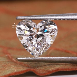Heart Cut DE--VVS1 Clarity Lab Diamond, 2.0 CT Lab Grown Diamond For Solitaire Ring,Eco Friendly Loose Diamond, IGI Certified Diamond, Gifts