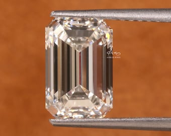 2,00 ct smaragdslipad DE VVS1 klarhet, laboratorieskapad diamant, IGI-certifierad naturlig diamant, present till henne, lös diamant för smyckebruk