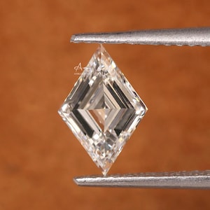 Lozenge Cut Lab Grown Diamond: Loose Stone, Custom Ring