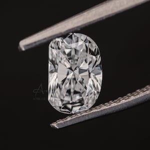 Diamante cultivado en laboratorio de talla D de 1 quilate, diamante suelto creado en laboratorio para anillo de bodas, diamante artificial para regalo de colgante solitario, diamante CVD
