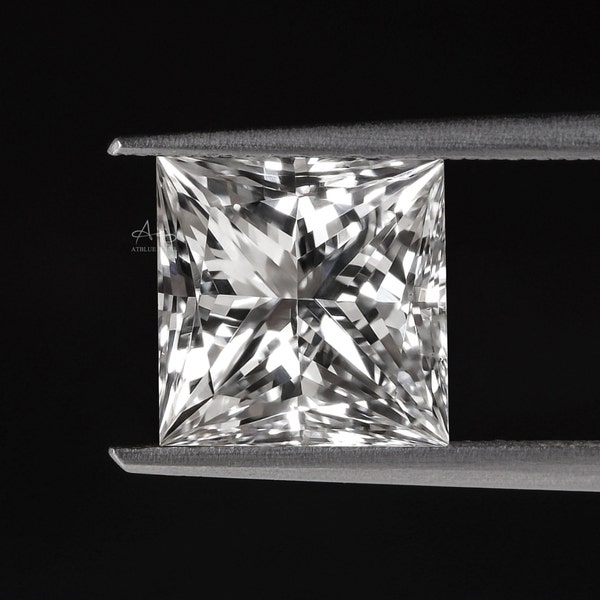 Princess Brilliant Cut Lab Grown Diamond| Ecofriendly Diamond For Engagement Ring| Loose Diamond For Stud Earrings| Anniversary Gift