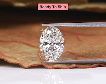 Diamante ovalado cultivado en laboratorio de 3,00 ct: DE/VVS1, certificado por IGI.