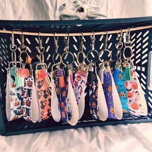 Leuke Halloween Keyfob Wristlet | Halloween Sleutelhanger | Spooky Keyfob Polsbandje | Spooky Sleutelhanger | Keyfob | Polsbandje | Sleutelhanger