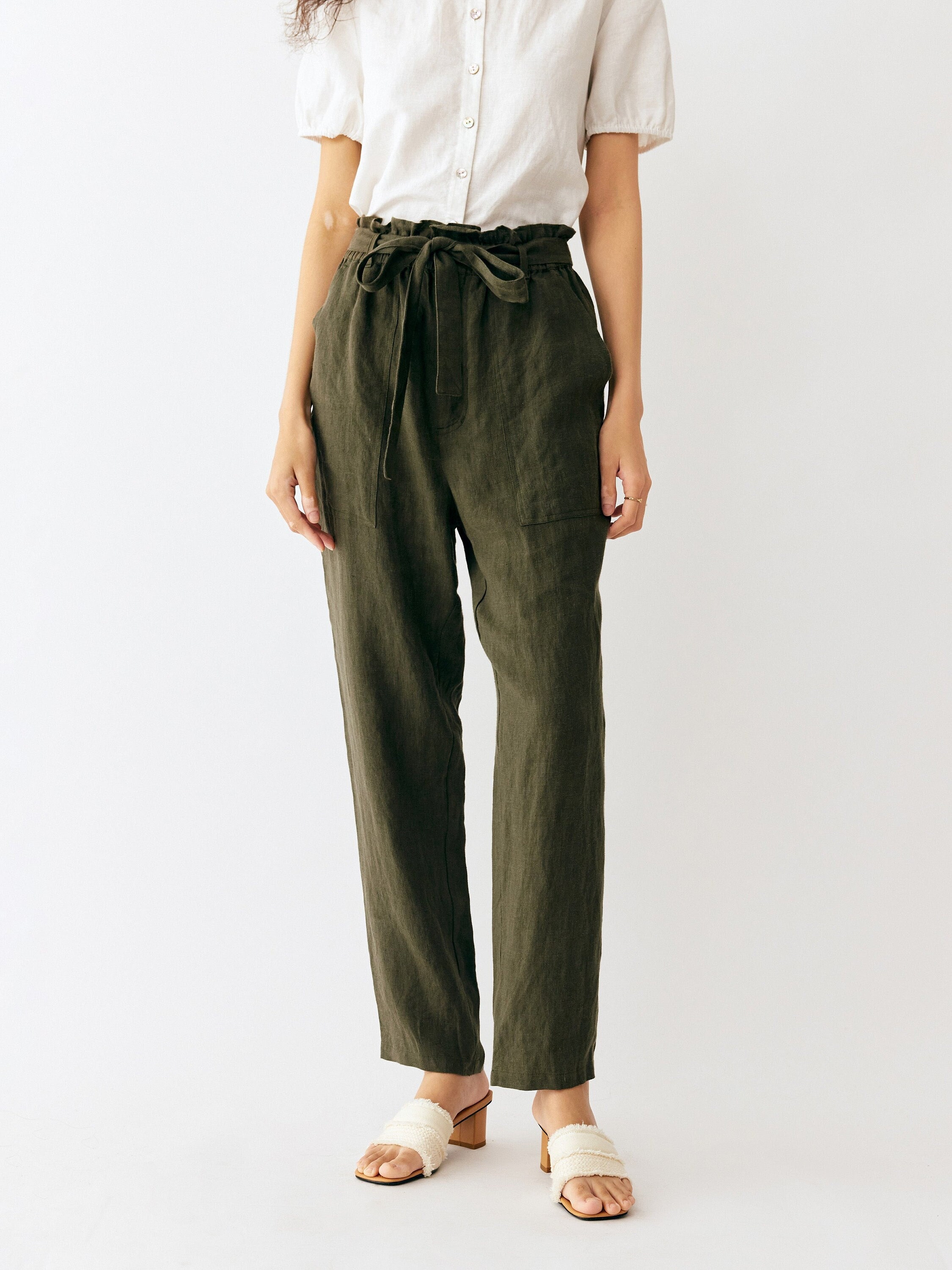 Closed Peated paperbagwaist Trousers  Farfetch