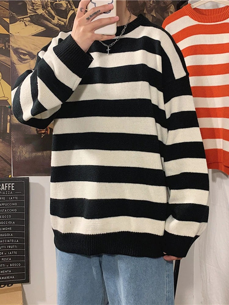 Tate Langdon Green Striped Sweater - Etsy
