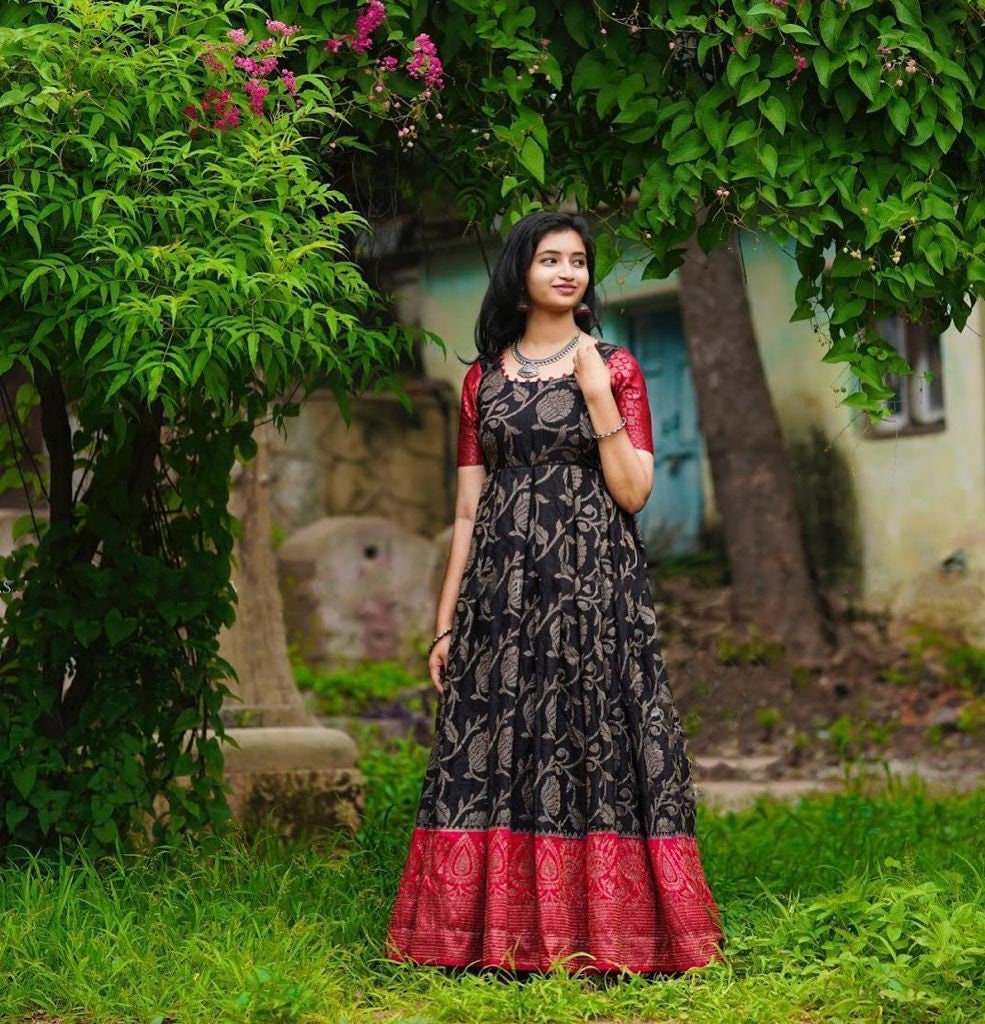 Pattu Long Gown - Etsy