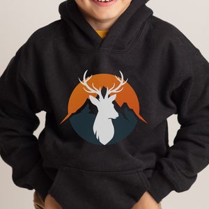 DEER HOODIE GIFT FOR KIDS HUNTING GIFTS NATURE LOVER CLOTHES OUTDOORSY GIFTS FOR KIDS