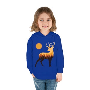 Mountain deer hoodie for kids, outdoors nature lover hoodie, elk mountain sweater, camping, hiking hoodie, animal lover, nature shirt kids image 9