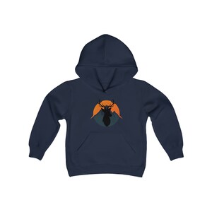 Regalo de sudadera con capucha de ciervo para niños, regalos de caza, ropa para amantes de la naturaleza, regalos para actividades al aire libre para niños, sudadera con capucha de senderismo, equipo de campamento para niños, camiseta, regalo de cumpleaños imagen 3