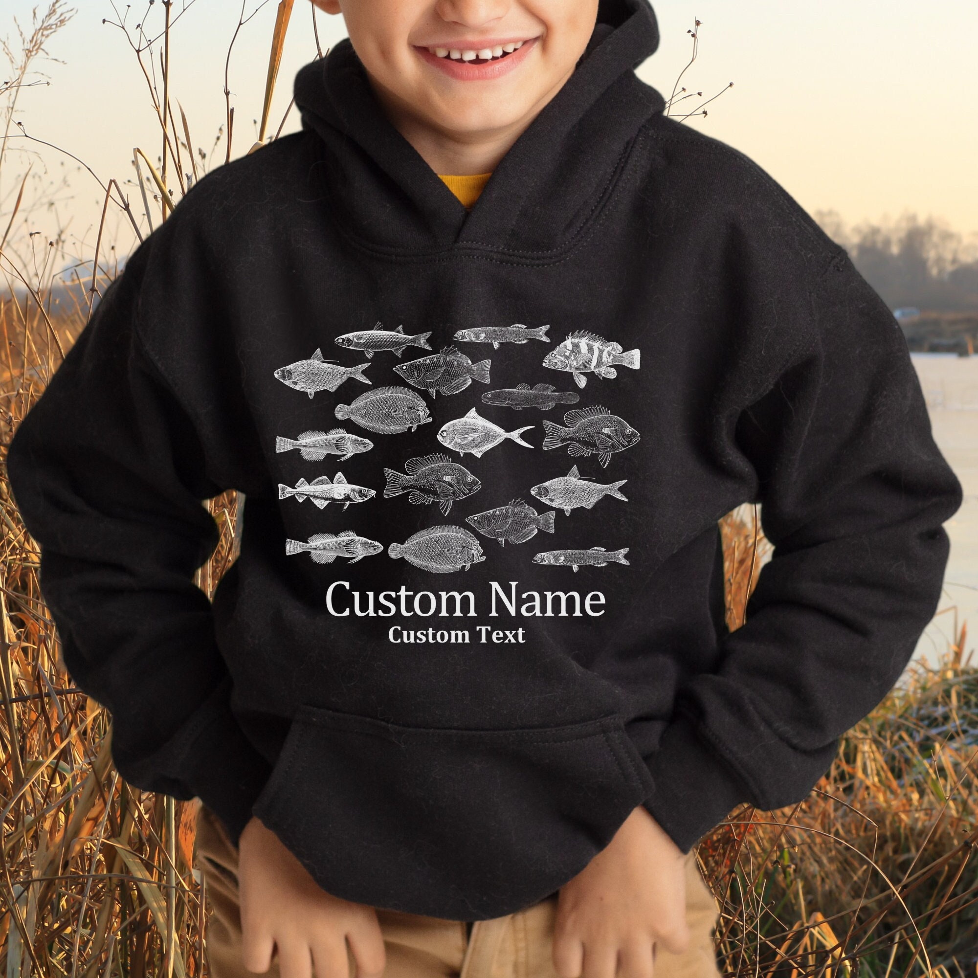 Custom Fish Hoodie Etsy UK