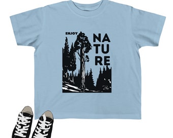 Enjoy nature shirt, adventure tshirt for kids, outdoorsy hiking, camping, forest tree shirt, outdoors shirt, outdoorsy gifts, nature lover g