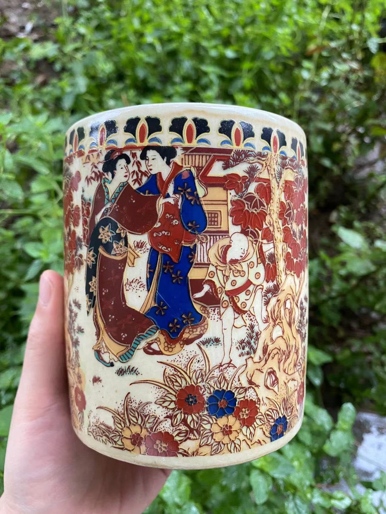 茶入れ  祖母懐（そぼかい）高さ約6.5cm ヴィンテージ 古瀬戸の祖母懐葉茶壷 - メルカリ