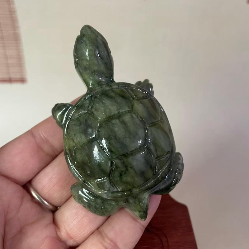 Turtle Carvings Jade - Etsy