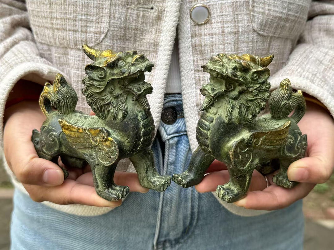 Pair Feng Shui Pi Yao/pi Xiu for Wealth Good Luck Figurine,beasts ...