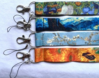 Van Gogh Inspired Lanyard for Work and Study 13 Designs Medical Nursing Teaching Office LGBTQI Inclusive