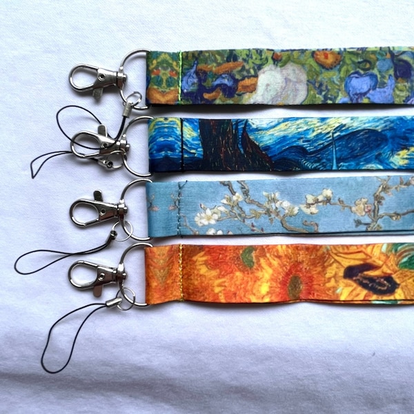 Van Gogh Inspired Lanyard for Work and Study 13 Designs Medical Nursing Teaching Office LGBTQI Inclusive