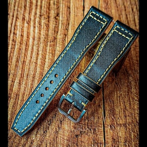 Pilot Watch Strap 20mm/21mm/22mm, Wristwatch strap for IWC, Hamilton, Aviator Pilot Leather watch straps, Big Pilot Watch Strap, Gift Ideas